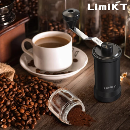 LimiKT Hand-Cranked Coffee Machine Home Small Manual Grinder Hand-Cranked Bean Grinder Coffee Bean Grinder