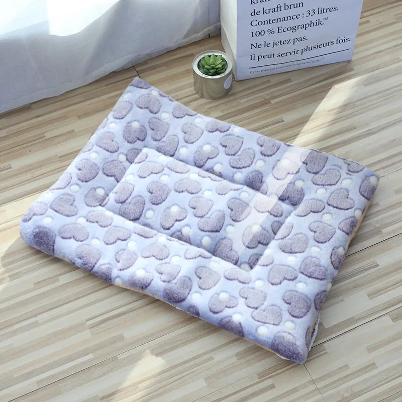 Soft Cat Bed Mats Short Plush Pet Sleeping Bed Mats for Cats Small Dogs Cute Pet Pad Blanket Warm Kitten Cushion Cat Accessories