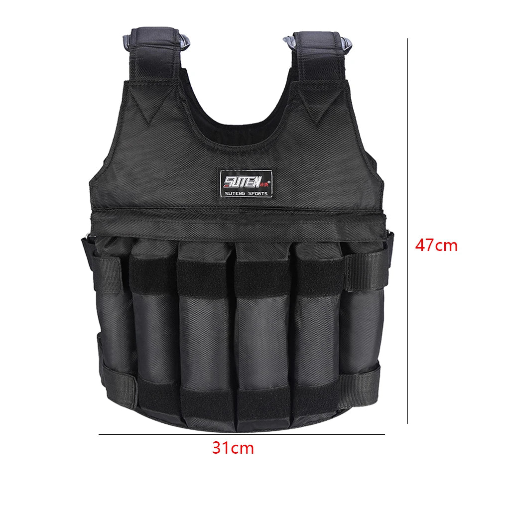 1-20kg Women Men Fitness Sports Weighted Vest Adjustable Workout Exercise Training Weight Bearing Clothes