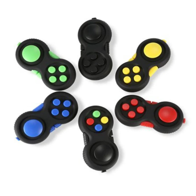 New Premium Quality Fidget Controller Pad with 8 Fidget Functions Game Focus Toy Cube Relieves Stress and Anxiety Toys for Gifts