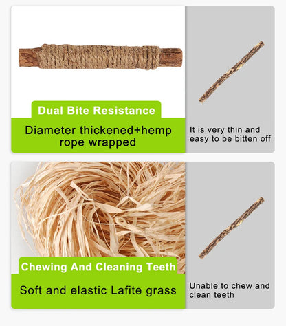 1 Pc Cat Toys Silvervine Chew Stick Polygonum Kitty Raffia Grass Pet Supplies Cleaning Teeth Stick Pet Bite Cat Toy Hemp Rope