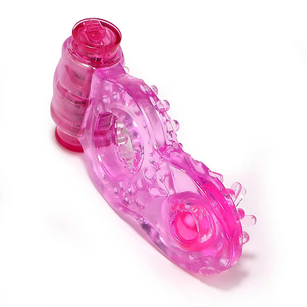 Penis Ring Vibrator Strong Penis Erect Cock Ring Crystal Butterfly Vibrating Rings Enhance Sex Ability Product Sex Toys For Men