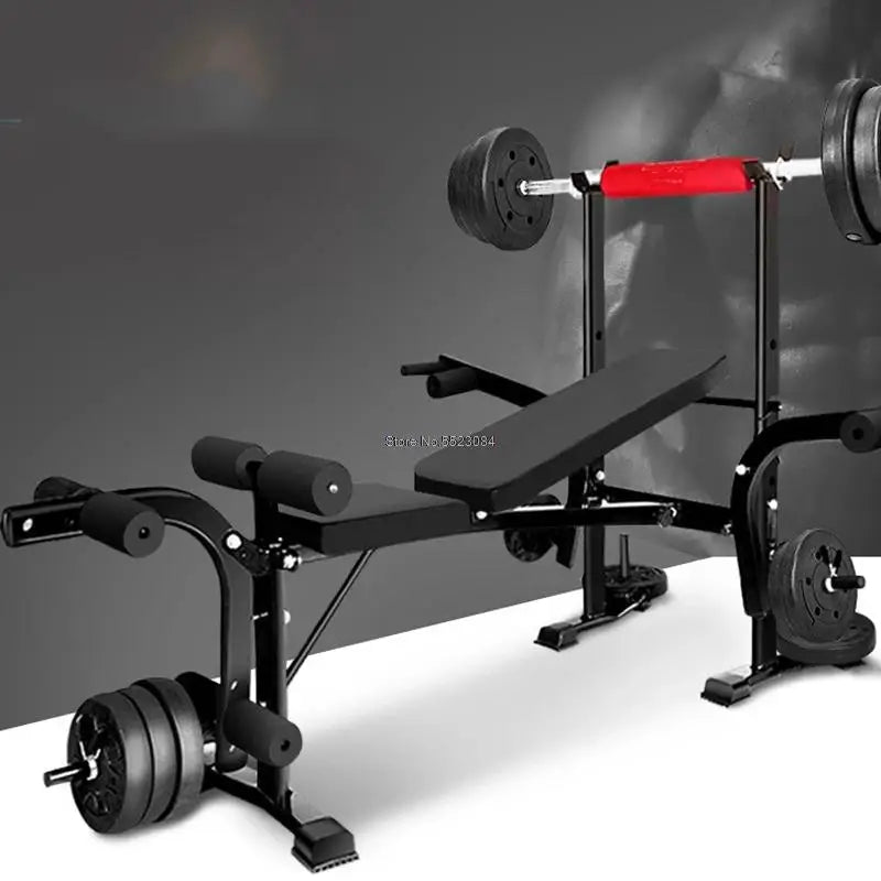 Home Multifunctional Dumbbell Training Fitness Equipment Weight Bench Press Squat Rack Barbell Bench Press