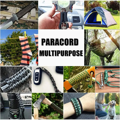 550 Paracord 7 Strand 4mm Military Tactical Parachute Cord Camping Accessories Outdoor Survival DIY Bracelet Rope