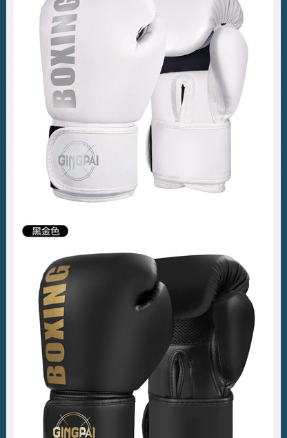 6/8/10/12oz Boxing Gloves Professional Adult Sanda Muay Thai Fighting Gloves Men and Women Training Sandbag Free Fight MMA