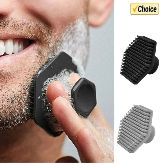 Silicone Facial Cleaning Brush Scrubber Men Miniature Face Deep Clean Shave Massage Face Scrub Brush Face Cleaner