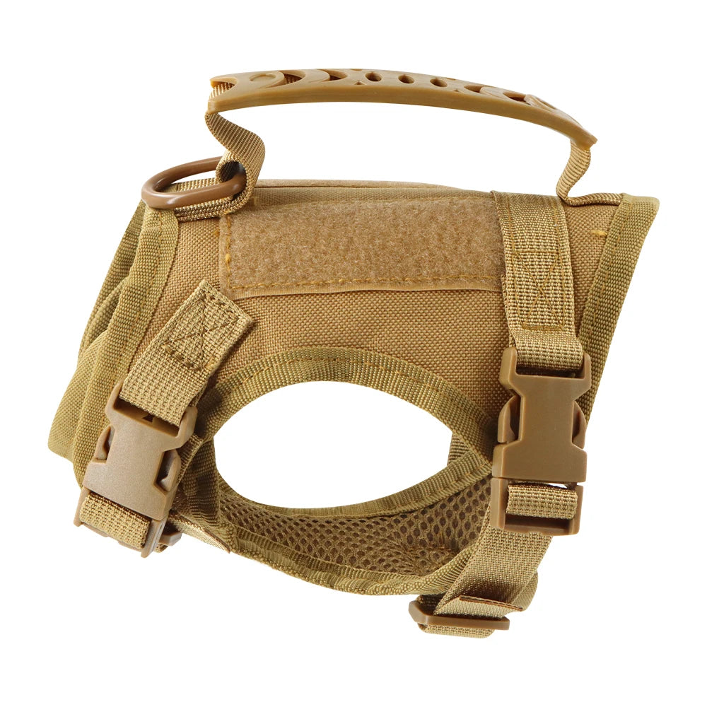 Tactical Puppy Harness Leash For Small Dogs Cats Adjustable Kitten K9 Vest For Military Service Dog Working Training Walking