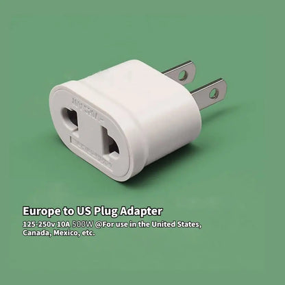 US EU Europe To US USA Power Converter Travel Adapter Charger Wall Plug Travel Converter Compact Conversion Plug