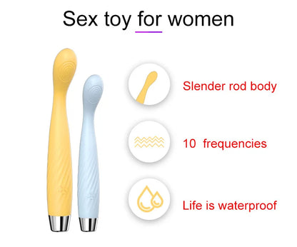 Beginner G-Spot Vibrator for Women 8 Seconds to Orgasm Finger Shaped Vibes Nipple Clitoris Stimulator Sex Toys for Adult Female