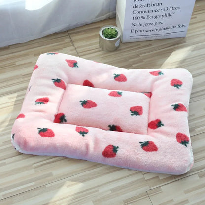 Soft Cat Bed Mats Short Plush Pet Sleeping Bed Mats for Cats Small Dogs Cute Pet Pad Blanket Warm Kitten Cushion Cat Accessories