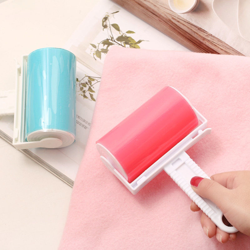 Washable Clothes Hair Sticky Roller Reusable Portable Home Clean Pet Hair Remover Sticky Roller Carpet Bed Sofa Dust Collector