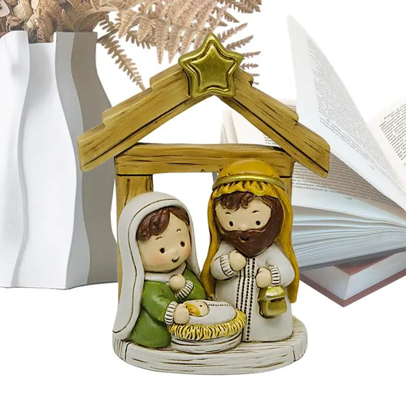 Nativity Scene Set, Scene Miniature Nativity Set Table Centerpiece Figurines Christmas Nativity Figurine Set