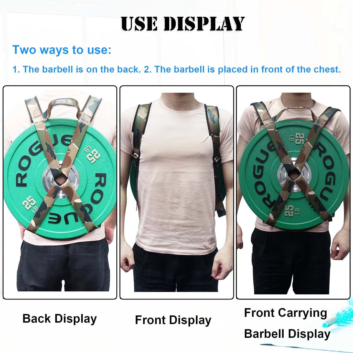 Barbell Plates Weighted Vest Strap for Home Pull-ups Plank Push-ups Weight Training Workout Portable Fitness Equipment