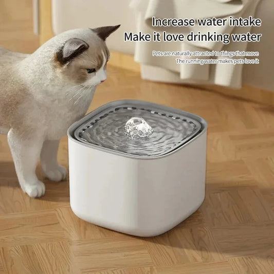 3L Large Capacity Canine Cat Dog Pet Circulating Filter Pet Fountain Feeder Automatic Water Dispenser with USB Port for Pets