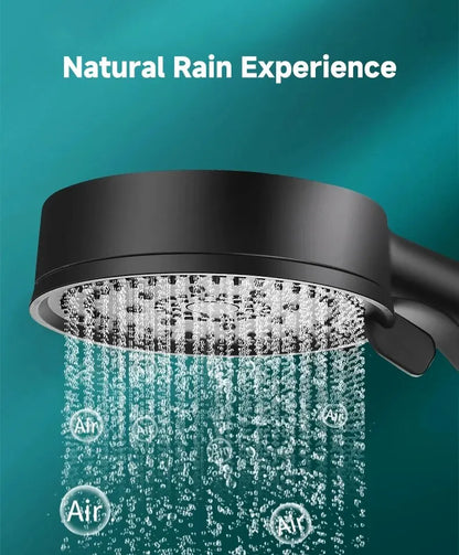 6 Modes Pressure Boost Shower Head Multifunction Adjustable Large Water Shower Nozzle Massage Bathroom Accessory