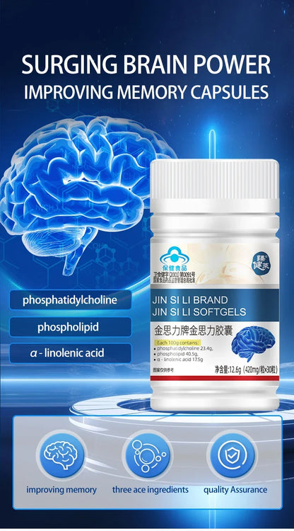 Supplement Nootropics Booster Enhance Focus & Mind, Boost Concentration, Improve Memory & Clarity for Men Women Teenagers