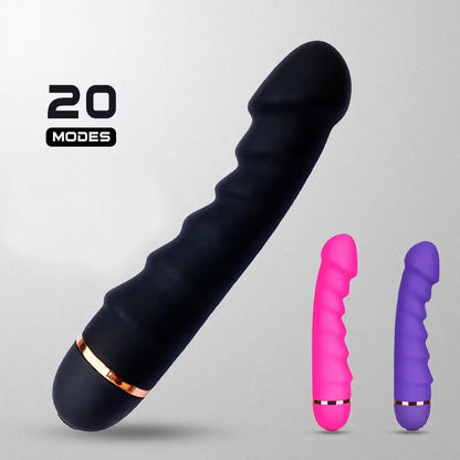 Wave Vibrator Female Masturbator Sex Massage Stick 20 Mode Adjustable Into Sex Toy Masturbation Stick Flirting Supplies