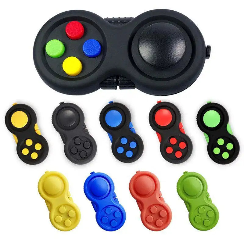 New Premium Quality Fidget Controller Pad with 8 Fidget Functions Game Focus Toy Cube Relieves Stress and Anxiety Toys for Gifts