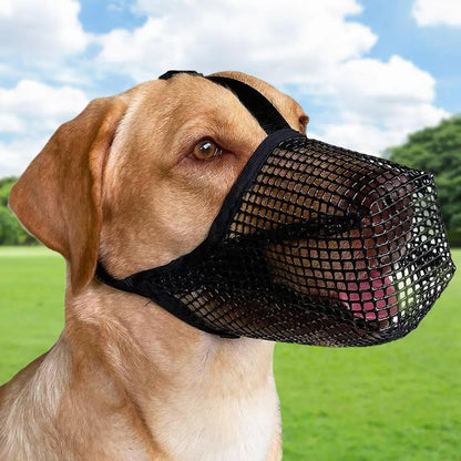 Pet Dog Muzzles Adjustable Breathable Dog Mouth Cover Anti Bark Bite Mesh Dogs Mouth Muzzle Mask For Dogs Long Mouth Doggy Use