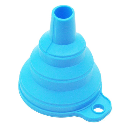 Mini Foldable Funnel Silicone Collapsible Portable Funnels for Fuel Hopper Beer Oil Kitchen Accessories Tools Items