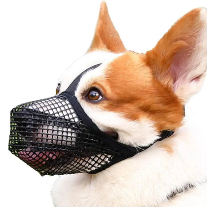 Pet Dog Muzzles Adjustable Breathable Dog Mouth Cover Anti Bark Bite Mesh Dogs Mouth Muzzle Mask For Dogs Long Mouth Doggy Use