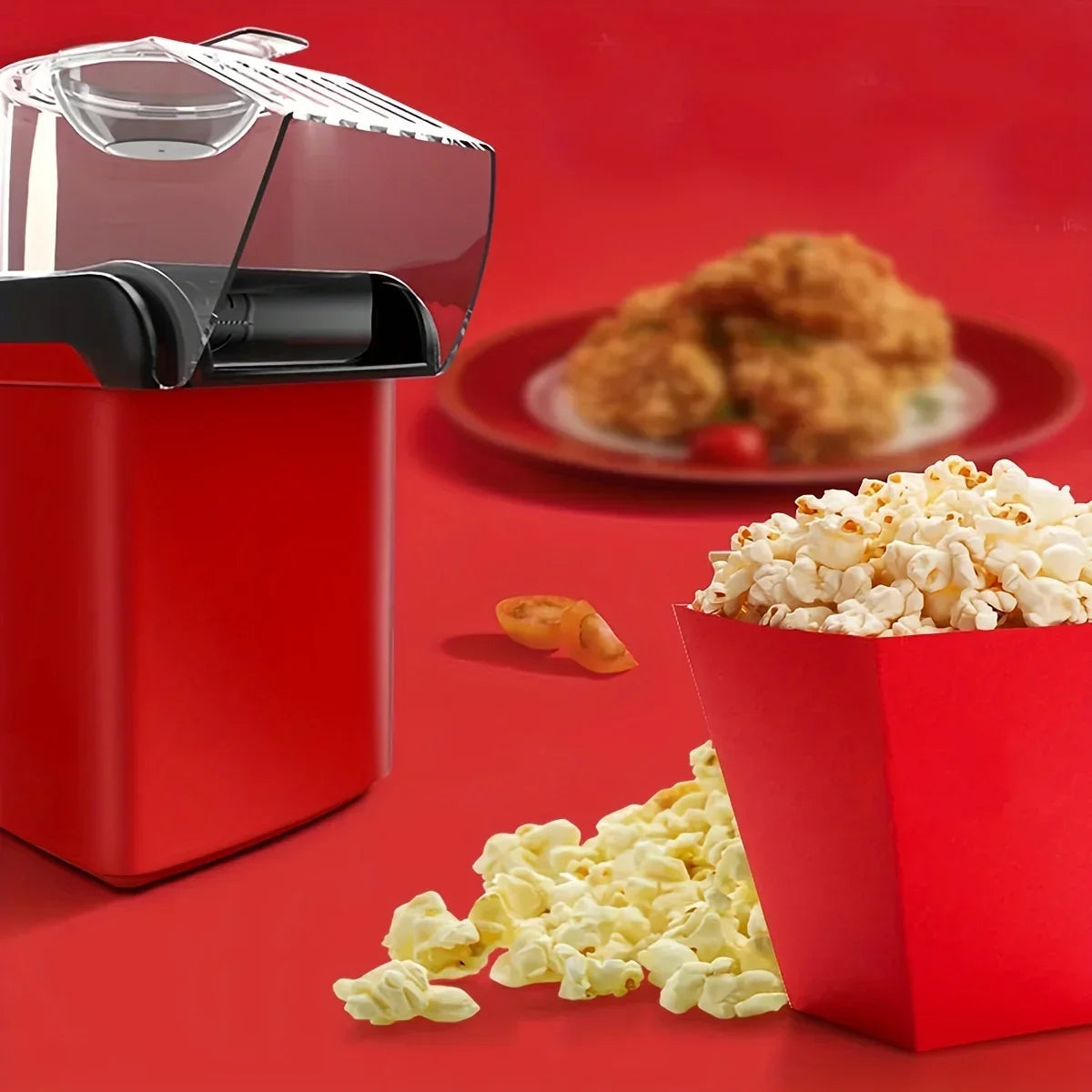 Home Popcorn Maker Mini Convenient 220V Fully Automatic Popcorn Maker 1200W Home Kitchen Appliance Popcorn Maker Corn Cooker