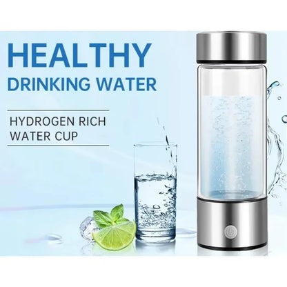 Hydrogen water bottle Blue Portable Alkaline Purifier Inhaler Generator Hydrogen Rich Water Bottle Cup