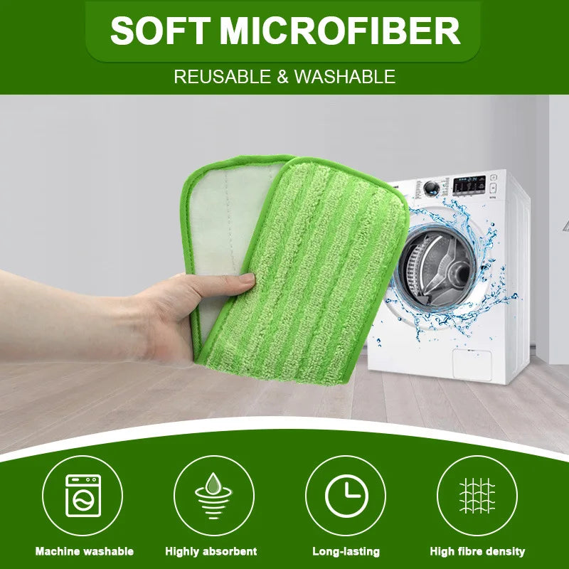 Reusable Mop Pads for Swiffer PowerMop, Microfiber Power Mop Pads Refill Washable Power Mop Pads Refill Cloths for Multi-Surface