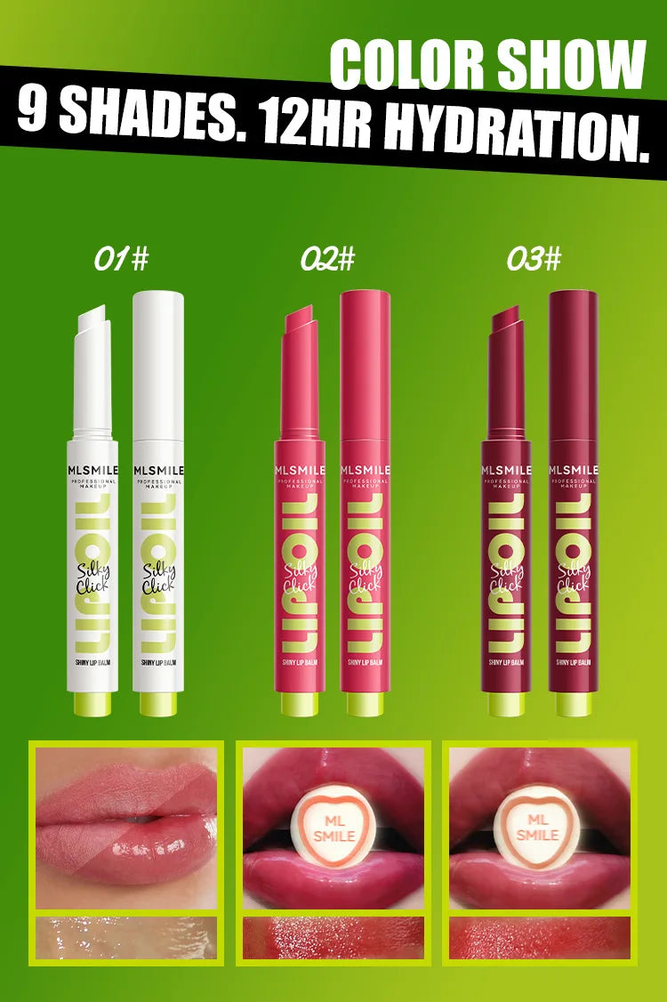 9 Colors Lip Rouge Shiny Lip Balm Long Lasting Waterproof Lip Gloss Lipstick for Women Makeup