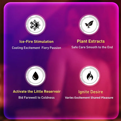 Ice and Fire Female Orgasm Liquid, Massage Liquid, Ice and Heat Orgasm Liquid, Human Body Lubricant, Nourishing, Adult Sex Toys