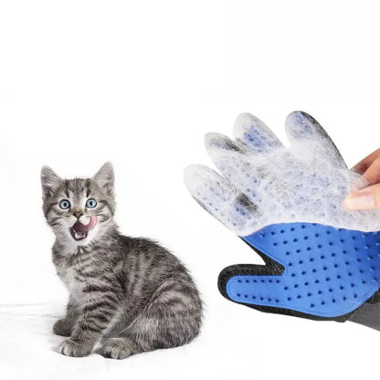 Pet Glove Cat Grooming Glove Cat Hair Deshedding Brush Gloves Dog Comb for Cats Bath Hair Remover Clean Massage Brush for Animal