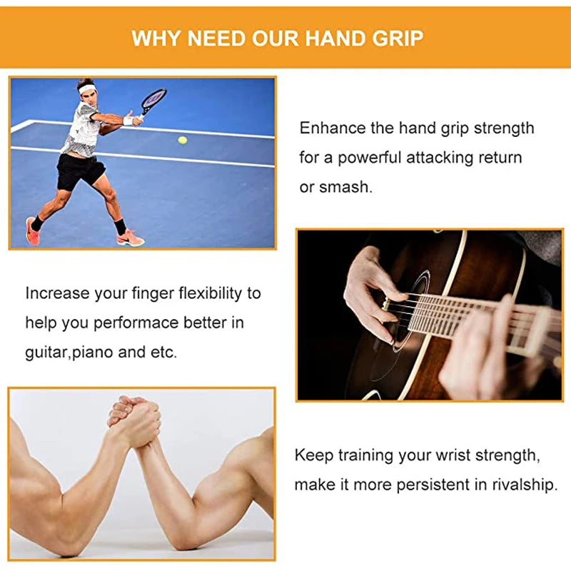 Aluminum Hand Grip Gym Fitness Finger Exerciser Arm Strength Trainer Muscle Recovery Rehabilitation Developer Gripper