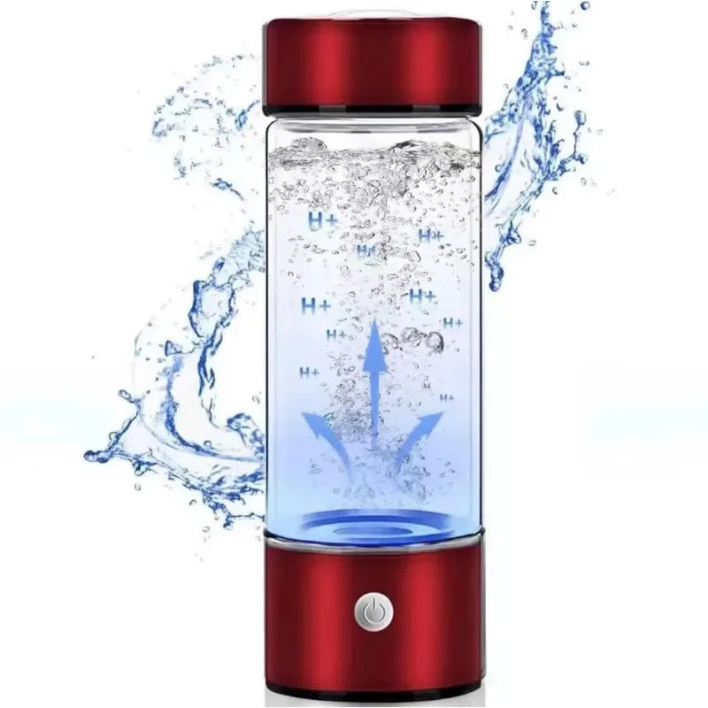 Hydrogen water bottle Blue Portable Alkaline Purifier Inhaler Generator Hydrogen Rich Water Bottle Cup