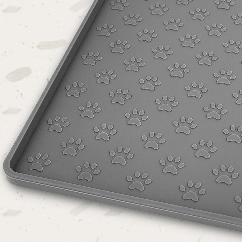 Pet Placemat Cat Food Bowl Mat Dog Feed Mat Cat Dog Drinking Feeding Placemat Silicone Waterproof Non-slip Pet Feeder Mats