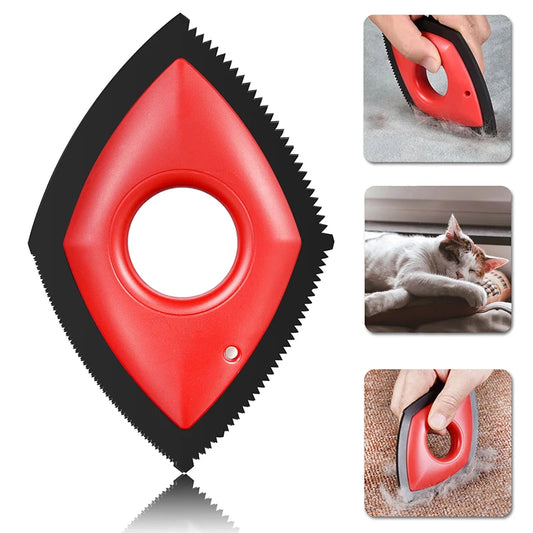 Pet Hair Remover Cat Fur Cleaning Device Carpet Sofa Car Detail Scraper Dog Lint Removal Silicone Dog Cat Fur Removal Brush Tool