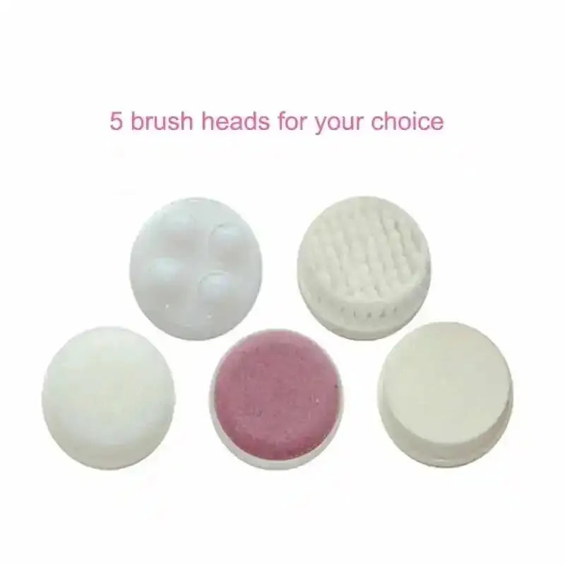 Facial Cleansing Brush Face Scrubber: 7 in 1 Electric Exfoliating Spin Cleanser Device Waterproof Deep Cleaning