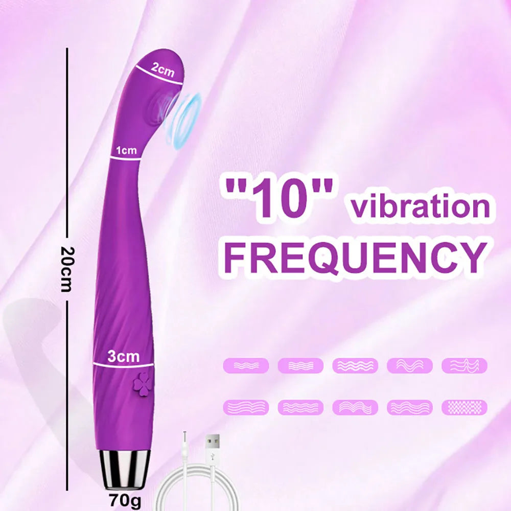 Beginner G-Spot Vibrator for Women 8 Seconds to Orgasm Finger Shaped Vibes Nipple Clitoris Stimulator Sex Toys for Adult Female