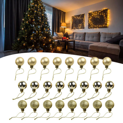 24PCS Large Christmas Decor Baubles Tree Xmas Balls Party Wedding Ornament Home Party Ornament Decor Christmas Decoration 2024