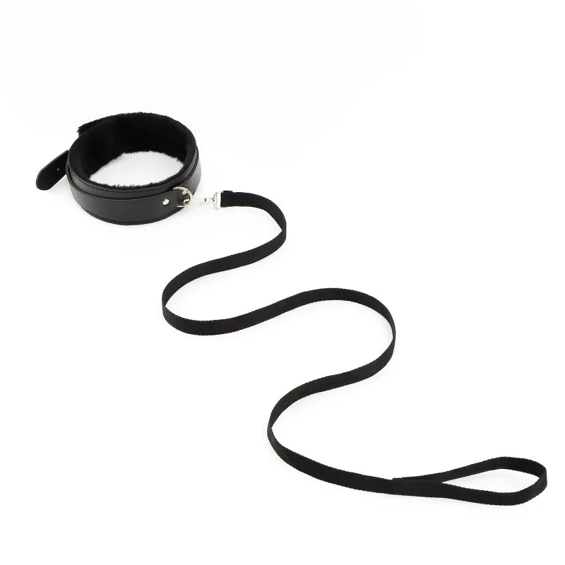 Leather BDSM Kit Bondage Set Adult Toys Sex Games Handcuffs Whip sm Sex Toy Kits Exotic Accessories Erotic Sex Toys for Couples