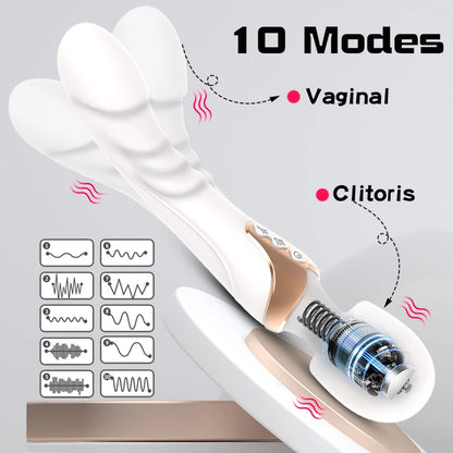 Powerful Vibrator Dildos  Wand for Women 10 Modes Clitoris Stimulator G Spot Vagina Massager Adult Sex Toys for Woman