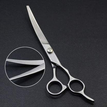 Pet Grooming Scissors Dog Hair Tool Set Professional Trimming Scissors Bent Scissors Teddy Haircutting Scissors Pet Clippers