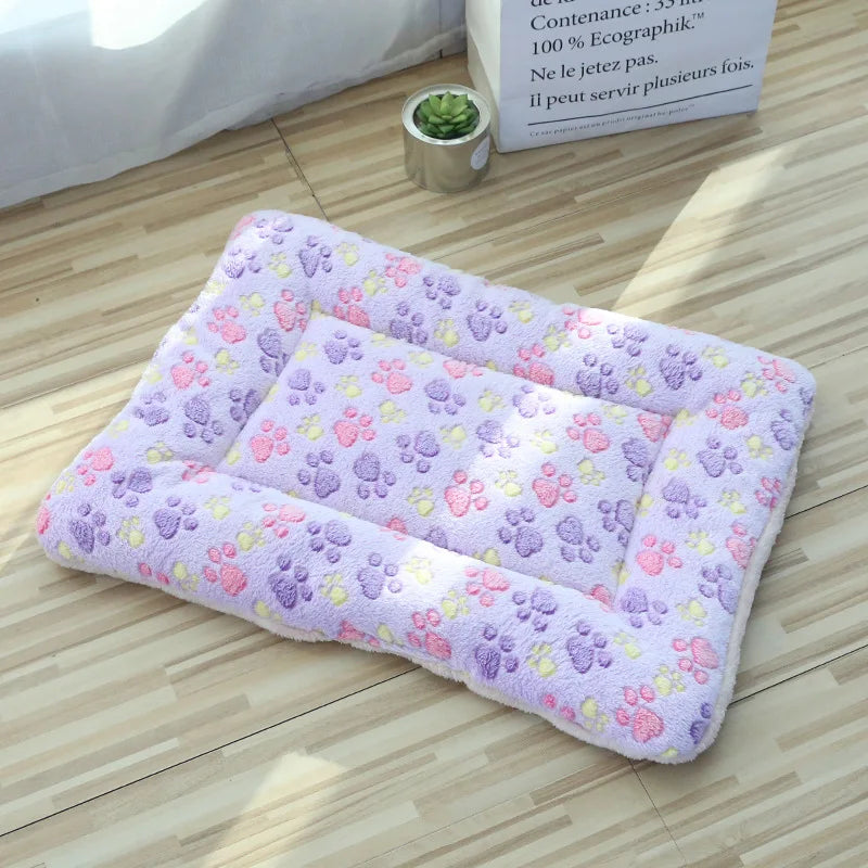 Soft Cat Bed Mats Short Plush Pet Sleeping Bed Mats for Cats Small Dogs Cute Pet Pad Blanket Warm Kitten Cushion Cat Accessories