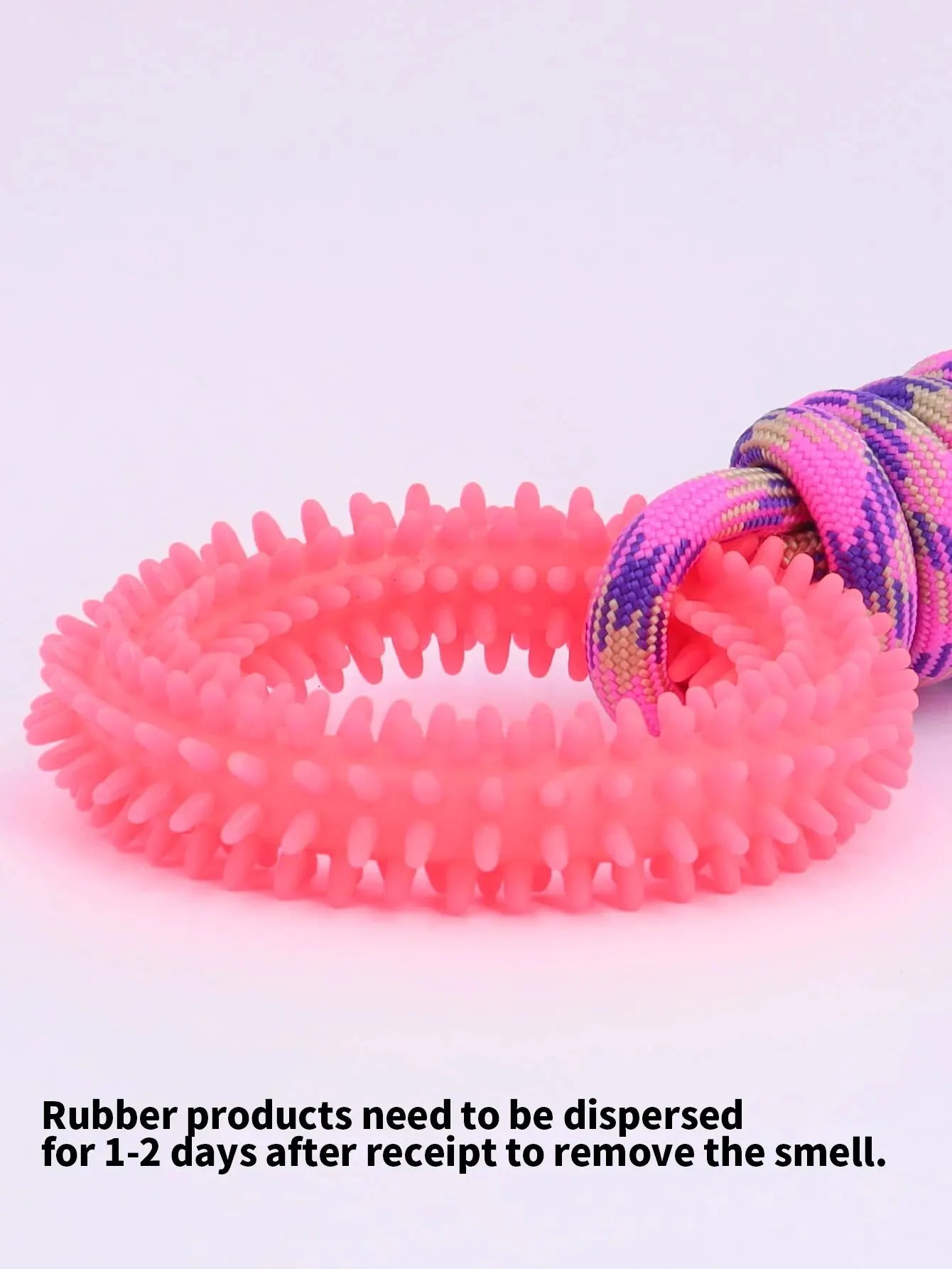 Supet Interactive Training Pet Toy Ring Spiked Ring Dog Teeth Cleaning Pet Supplies