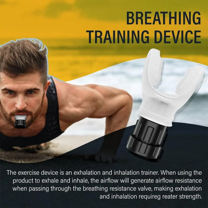 Silicone Breathing Fitness Exercise Equipment Portable Throat Adjustable Resistance Breathing Exercise Device