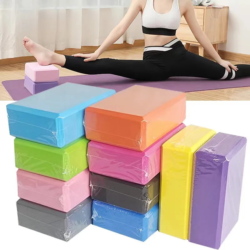 Gym Blocks Foam Brick Training Exercise Fitness Set Tool Yoga Bolster Pillow Cushion Stretching Body Shaping yoga blocks