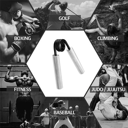 Aluminum Hand Grip Gym Fitness Finger Exerciser Arm Strength Trainer Muscle Recovery Rehabilitation Developer Gripper