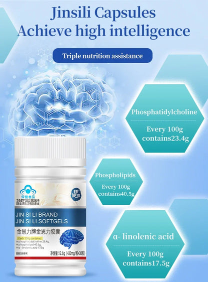 Supplement Nootropics Booster Enhance Focus & Mind, Boost Concentration, Improve Memory & Clarity for Men Women Teenagers