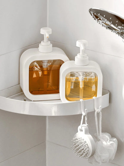 A large-capacity soap dispenser bottle, transparent visible plastic press bottle, suitable for travel, kitchen, bathroom