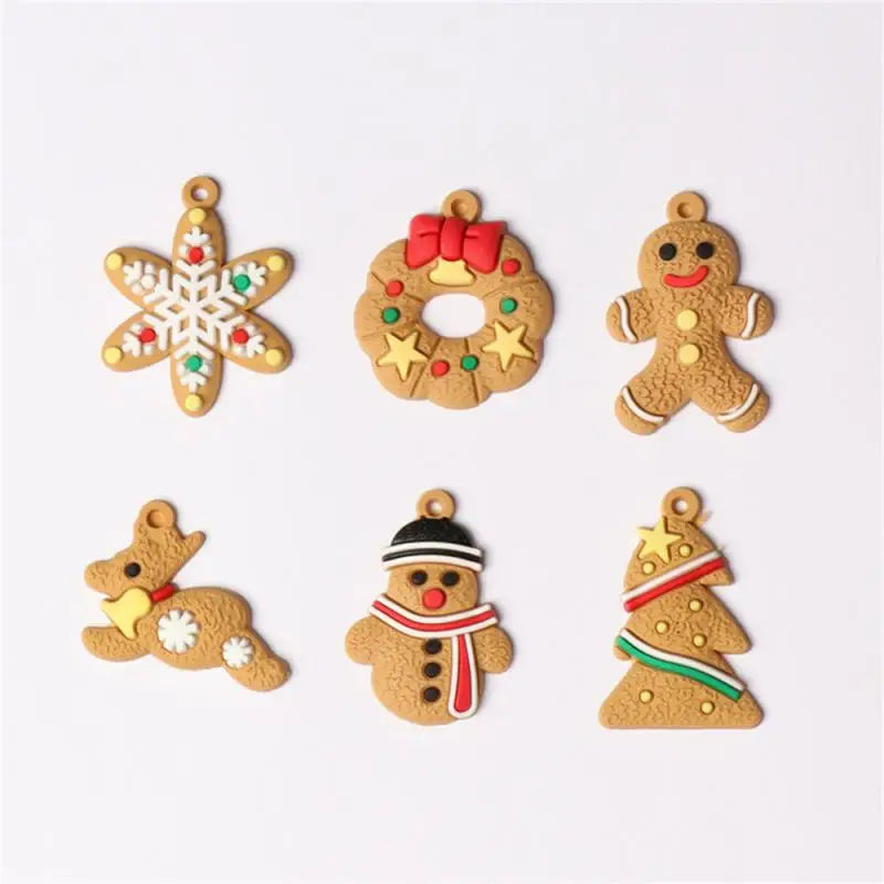 Gingerbread Man Ornaments Xmas Tree Hanging Pendant Christmas Decorations for Home New Year Gift l