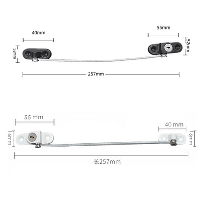 Child Safety Lock Window Lock Stainless Steel Cable Use Screws To Fix Baby Safety Accessories Security Protection